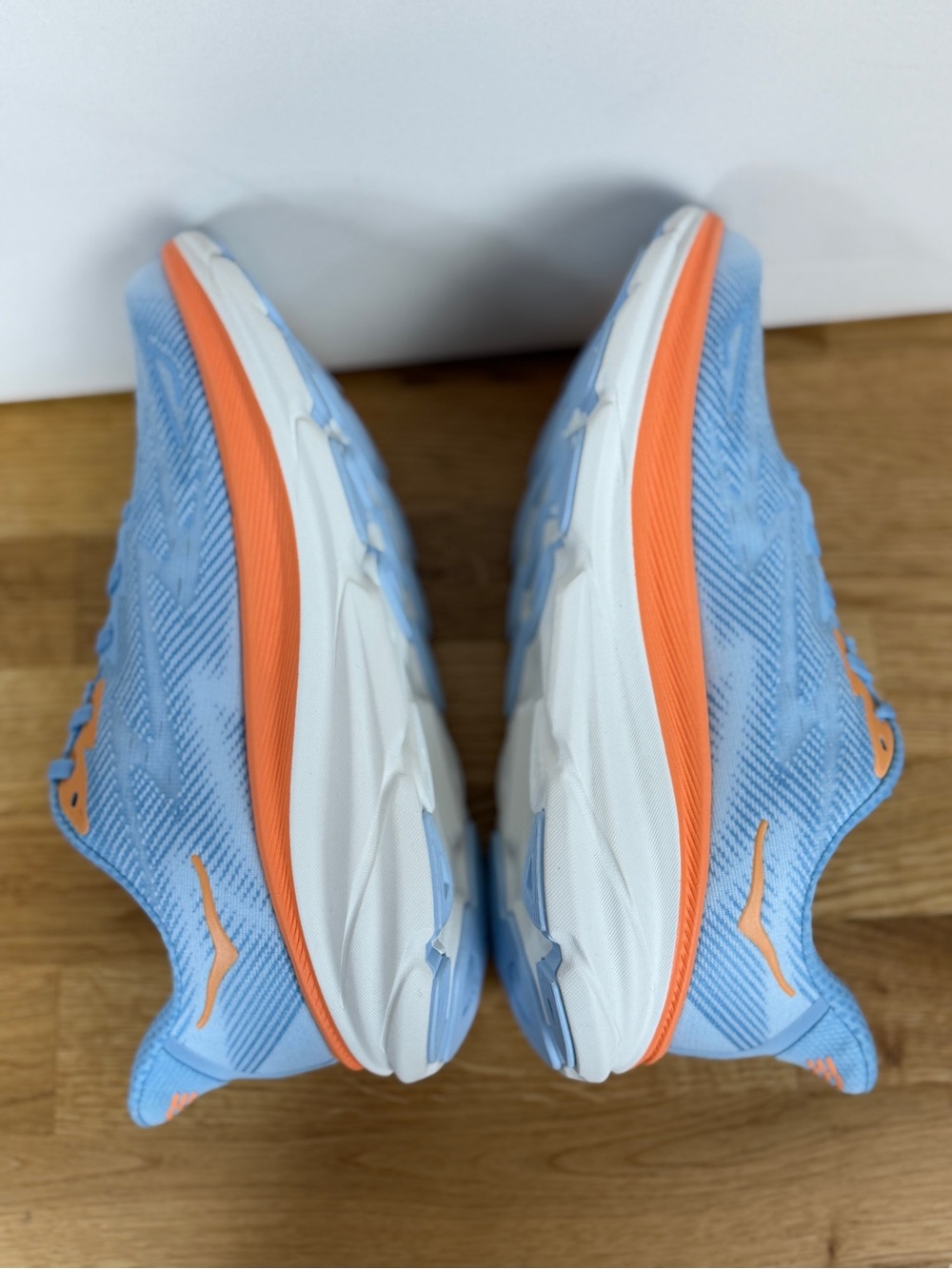 Hoka Women's Sky Blue and Coral Athletic Running Shoes New without box - Picture 3 of 7